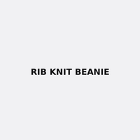 Rib Knit Beanie